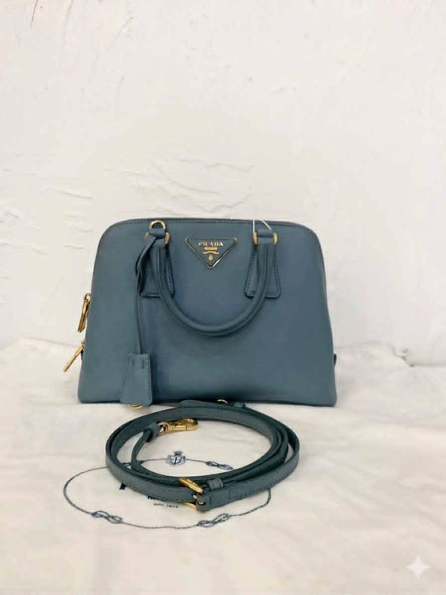 Prada Mini Shell Blue