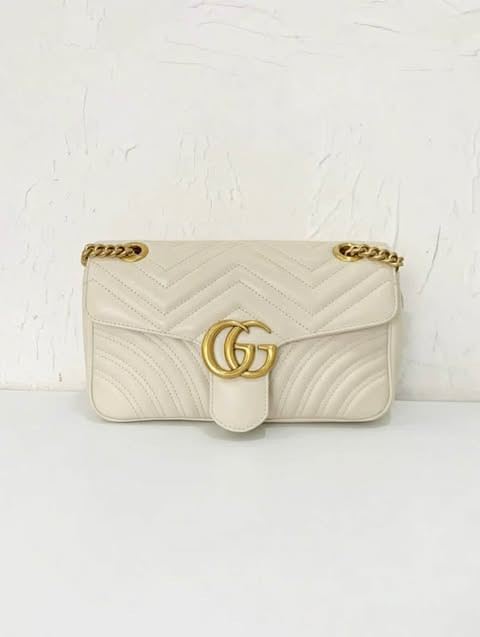 White Gucci GG Marmont