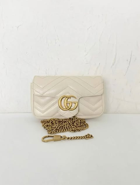 Gucci GG Marmont Mini Bag (White)