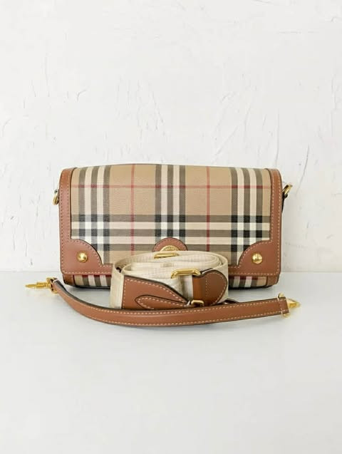 Burberry plaid shoulder bag