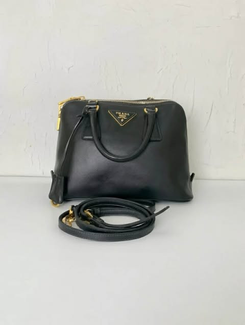 Prada Saffiano Leather Dome Bag