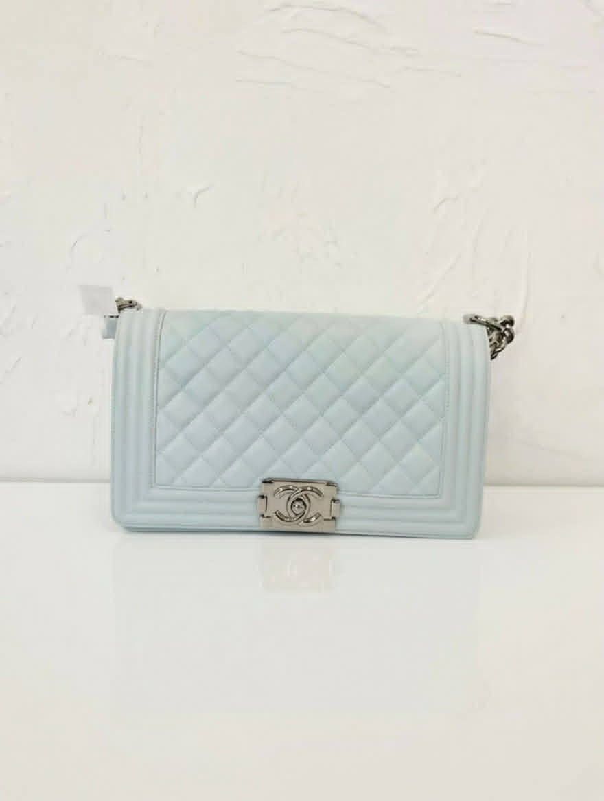 Chanel Le Boy Medium Baby Blue
