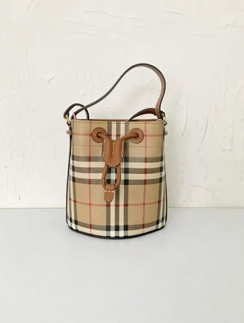 Burberry Mini Bucket Bag – Haymarket Check