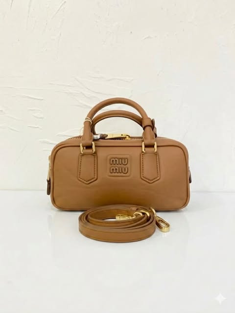 Miu Miu Bowling Bag Small (Brown Glossy)