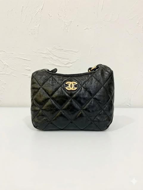 Chanel 24A Hobo Underarm Bag (Black Gold)