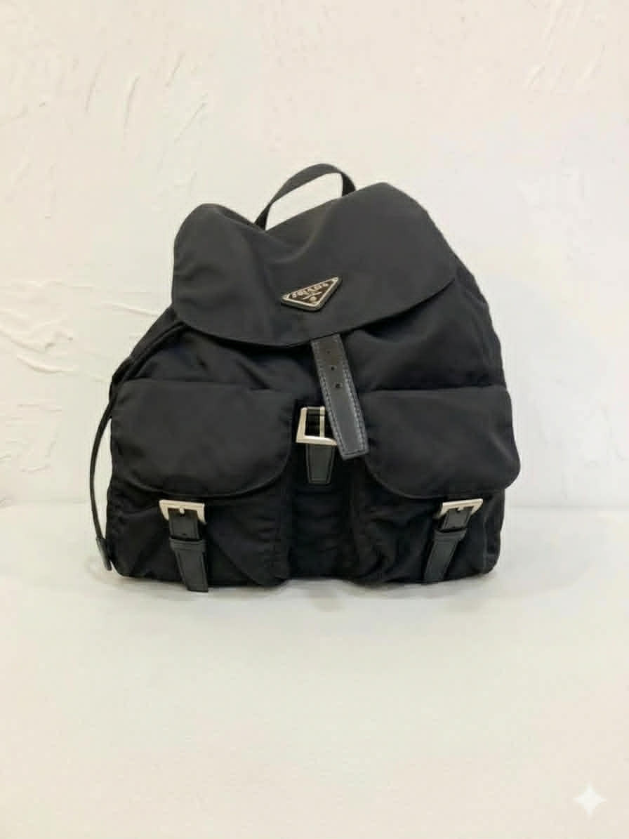 MCM Small Black Backpack
